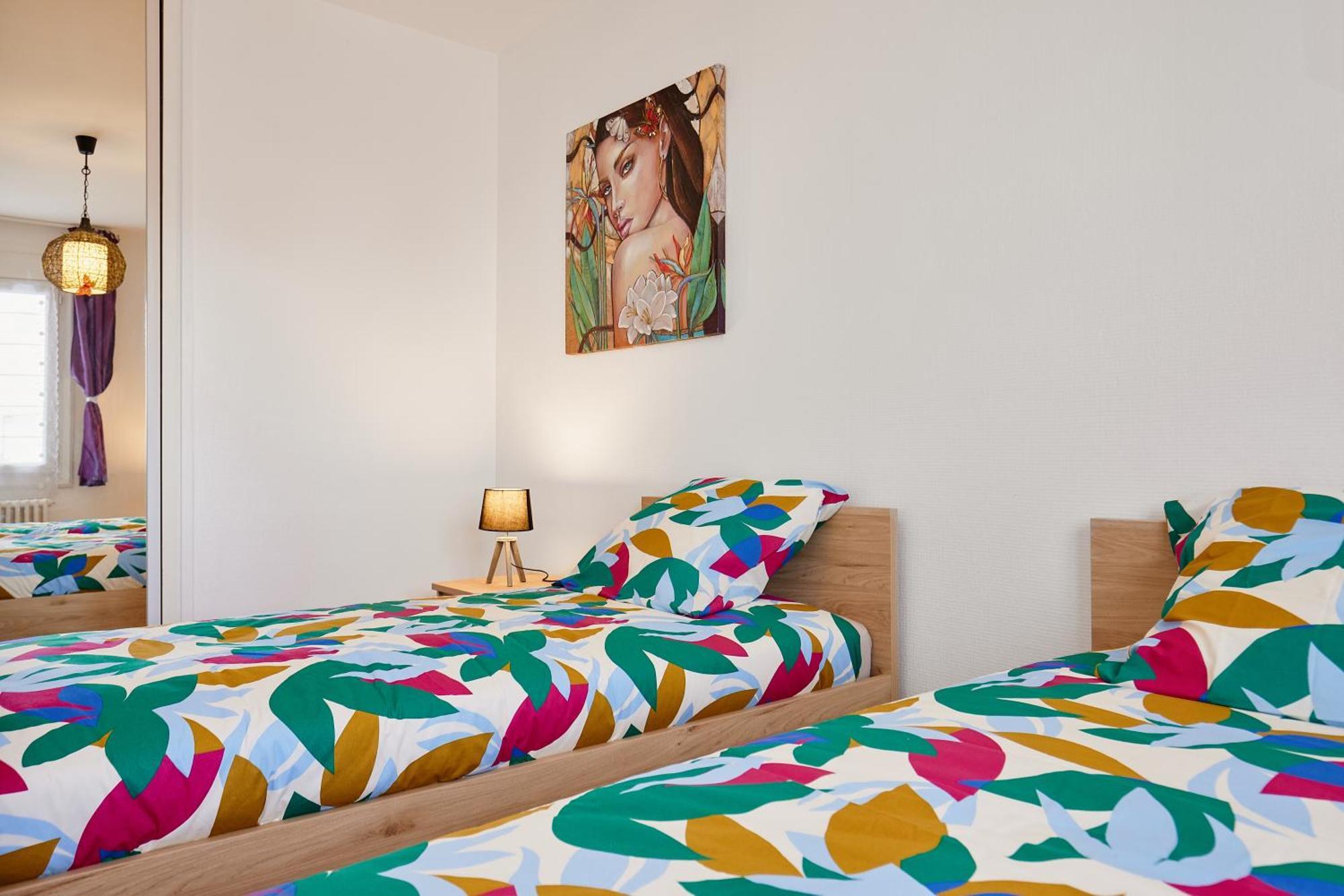 Les Hirondelles - 2 Chambres, 3 Lits, Climatisation Et Balcon Bourg-en-Bresse Exterior foto